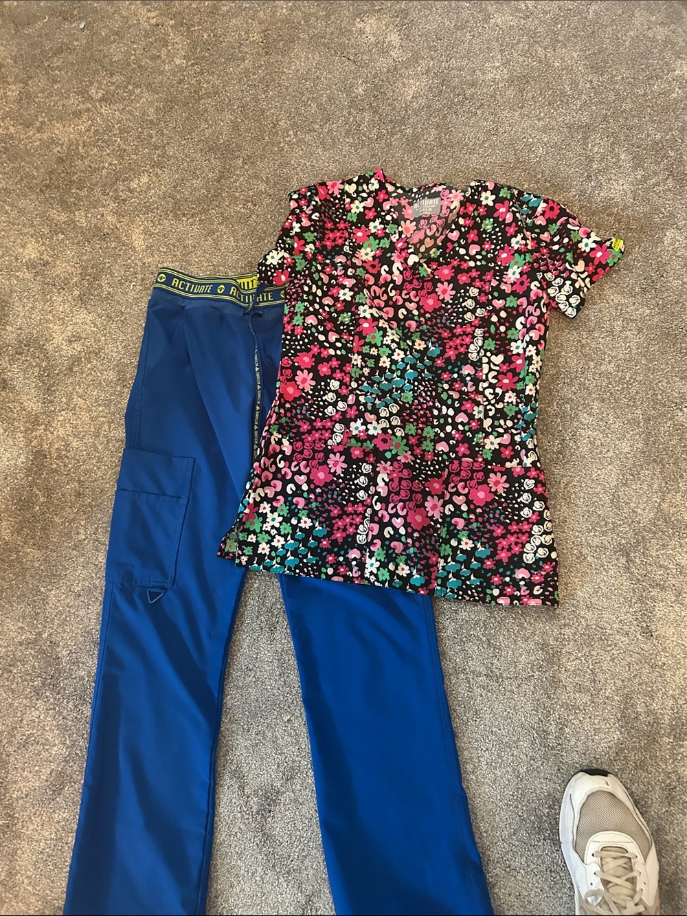 Med couture scrubs set.